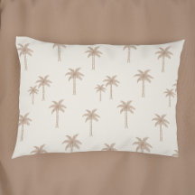 Palm Trees Boho Coastal Farmhouse Beige And Tan