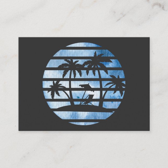 PALM TREES BUSINESS CARD (Front)