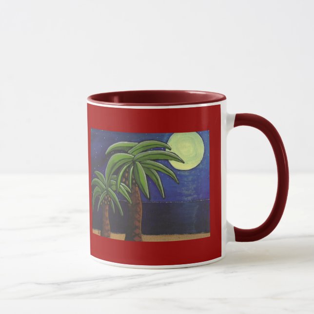 Palm Trees by the Sea - mug (Right)
