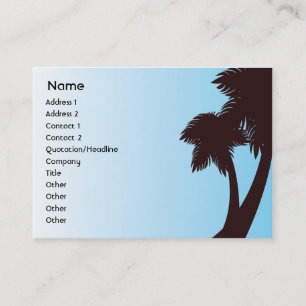 Palm Trees - Chubby Business Card