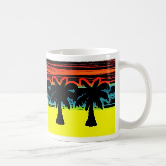 palm trees coffee mug (Right)