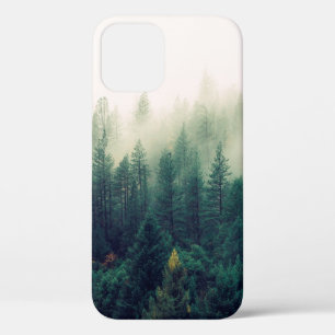 PALM TREES COVERED WITH FOG iPhone 12 CASE