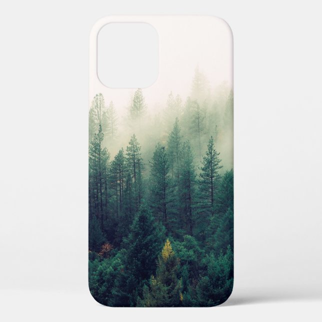 PALM TREES COVERED WITH FOG Case-Mate iPhone CASE (Back)