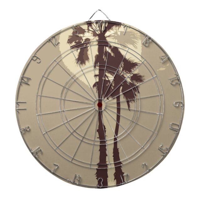 Palm Trees Dartboard (Front)