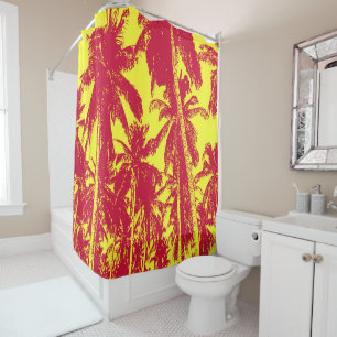 Palm Trees Design Shower Curtain