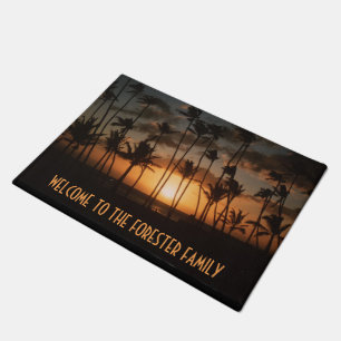 Palm Trees Doormat with (or without) your Name