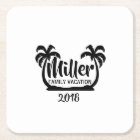 Palm Trees Family Vacation Paper Plate