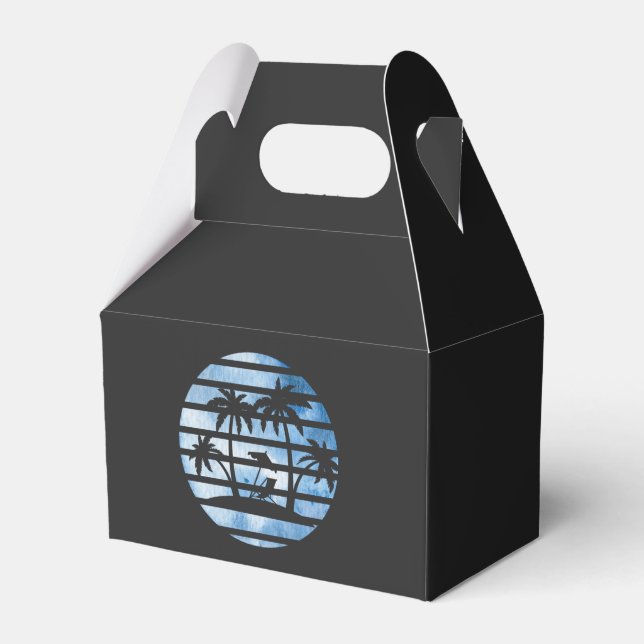 PALM TREES FAVOUR BOX (Front Side)