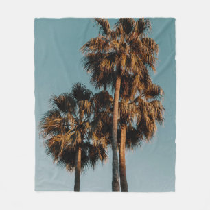 Palm trees fleece blanket