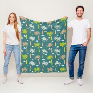 Palm Trees Fleece Blanket