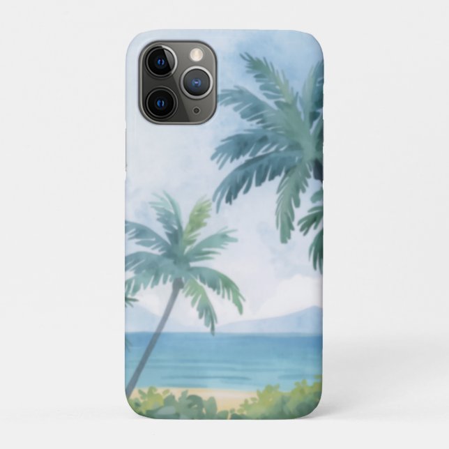 Palm Trees Hawaii Case-Mate iPhone Case (Back)