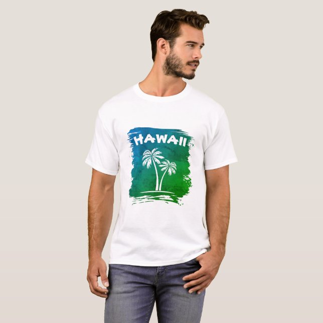 Palm Trees Hawaii T-Shirt (Front Full)