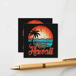 Palm Trees Hawaiian Beach Enclosure Card