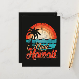 Palm Trees Hawaiian Beach Holiday Postcard