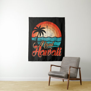 Palm Trees Hawaiian Beach Tapestry