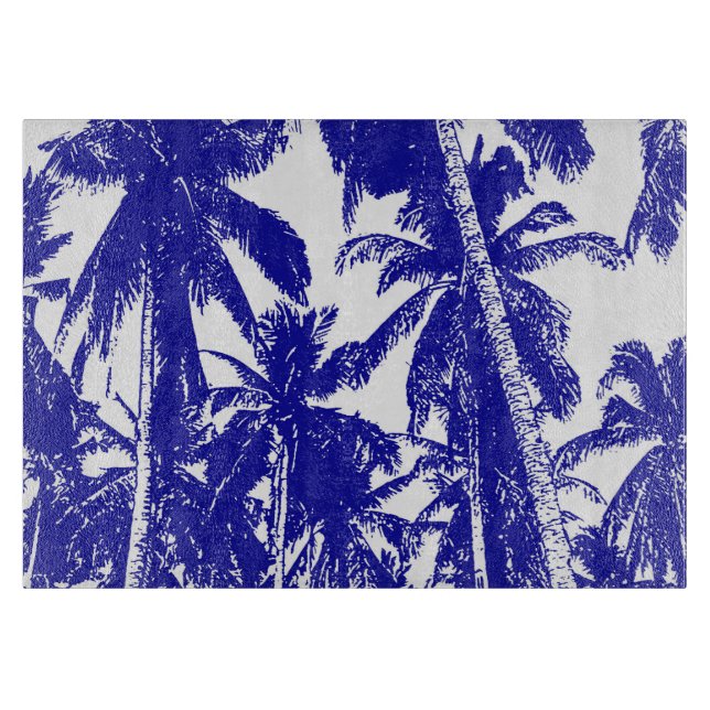 Palm Trees in a Posterised Design Cutting Board (Front)