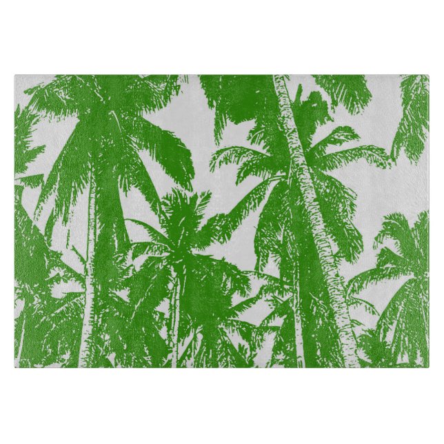 Palm Trees in a Posterised Design Cutting Board (Front)