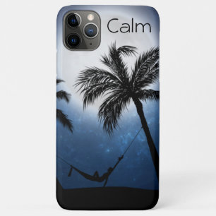 Palm trees in the moonlight iPhone 11 pro max case