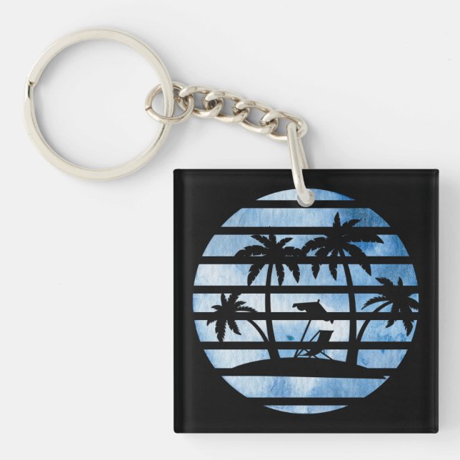 PALM TREES KEY RING (Front)