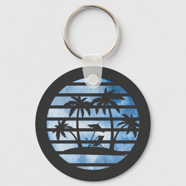PALM TREES KEY RING (Front)