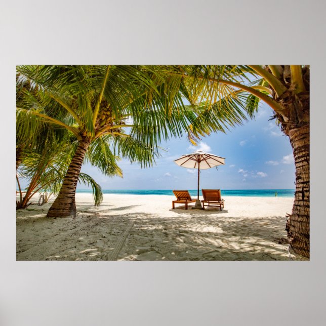 Palm Trees | Moody Sky Poster (Front)