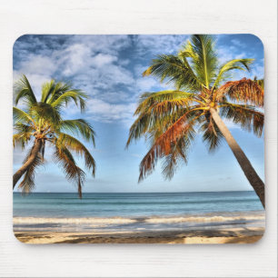 palm trees mouse pad