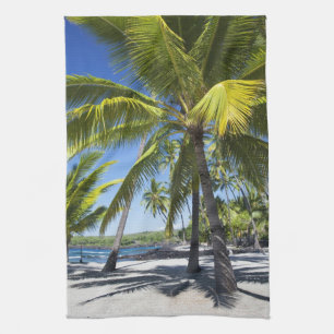 Palm trees, National Historic Park Pu'uhonua o Tea Towel