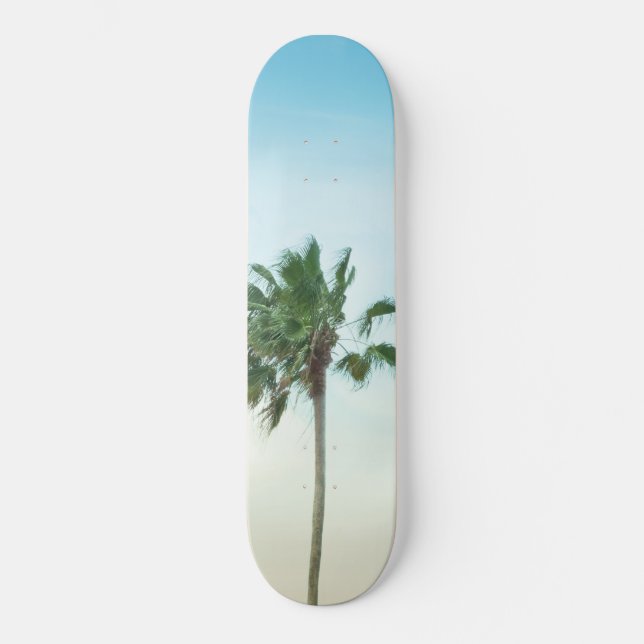 Palm Trees Oasis #1 #tropical #wall #decor #art Skateboard (Front)