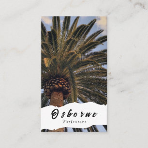 Palm Trees Ocean Beach Coconut Business Card