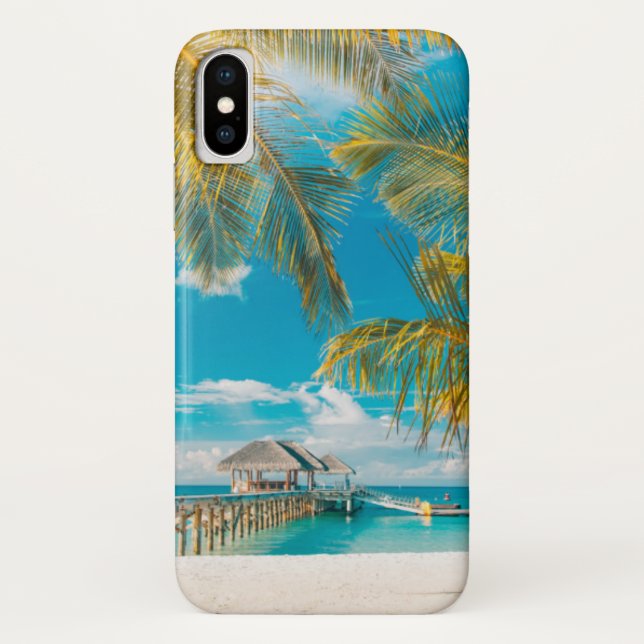 Palm Trees on A Beautiful Sunset Case-Mate iPhone Case (Back)