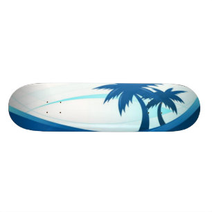 Palm Trees on Beach Skateboard