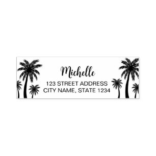 Palm Trees  Personalised   Self-inking Stamp