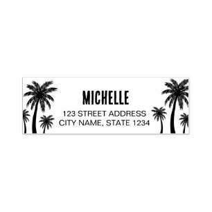 Palm Trees  Personalised   Self-inking Stamp