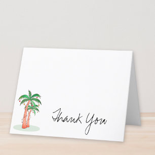 Palm Trees Personalized Thank You Card
