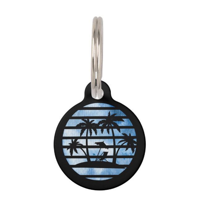 PALM TREES PET TAG (Front)