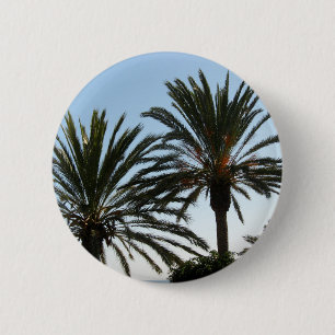 Palm trees photo Round Badge