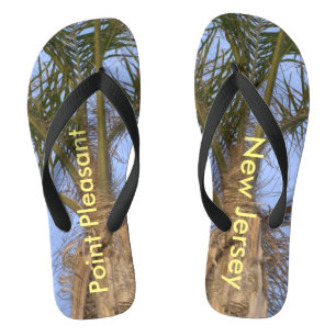 Palm Trees Point Pleasant New Jersey Thongs