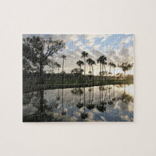 Palm Trees Reflection Puzzle