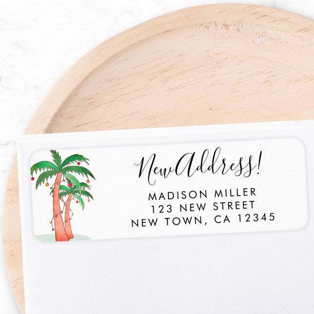 Palm Trees Return Address  Label (Creator Uploaded)