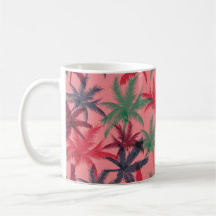Palm trees seamless pattern coffee mug