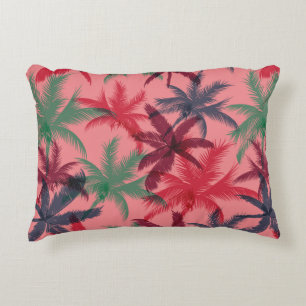 Palm trees seamless pattern decorative cushion
