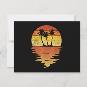 Palm Trees Shirt Retro Sunset 70s Vintage Palm Tre Save The Date