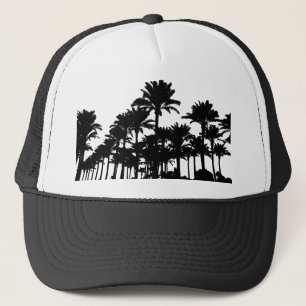 Palm Trees Silhouette Trucker Hat