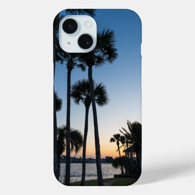 Palm Trees Sunrise Destin Florida iPhone Case (Back)