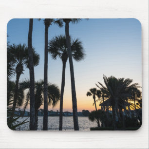 Palm Trees Sunrise Destin Florida Mouse Pad