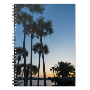 Palm Trees Sunrise Destin Florida Notebook
