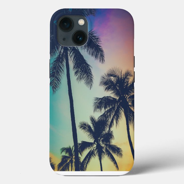 Palm Trees Sunset Case-Mate iPhone Case (Back)