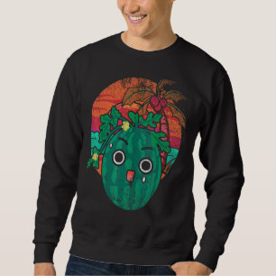 Palm Trees Sunset Tropical Summer Vacation Cute Wa Sweatshirt