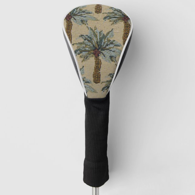 Palm Trees Tapestry Texture Look Golf Head Cover (Front)