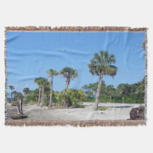 Palm Trees throw blanket